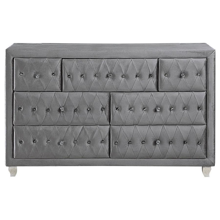 Deanna - 7-Drawer Upholstered Dresser