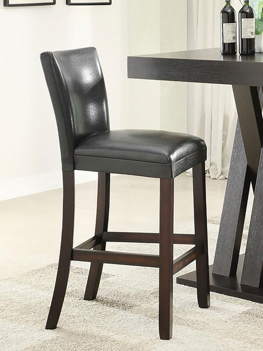 Alberton - Upholstered Bar Stools (Set of 2) - Black And Cappuccino