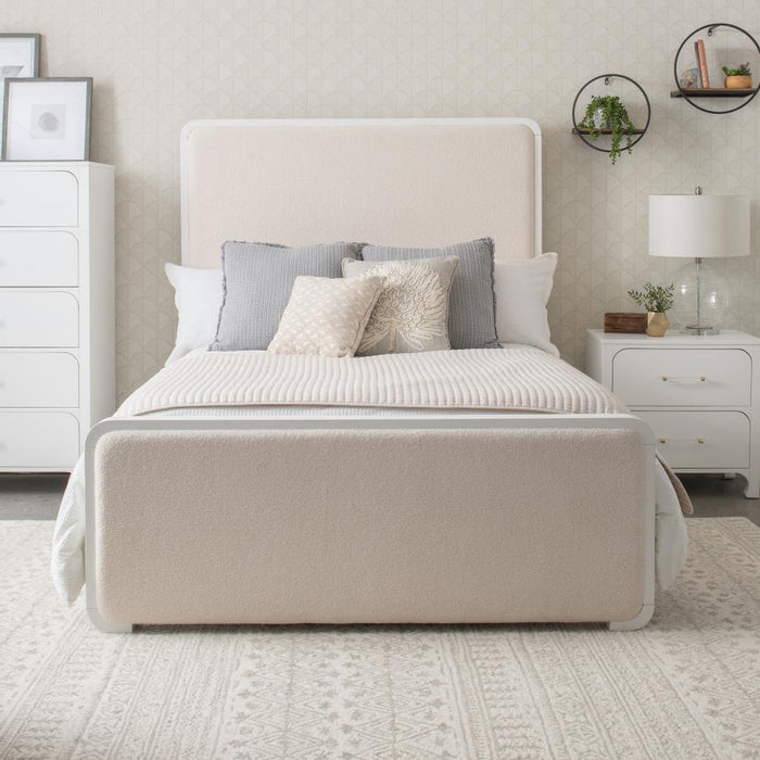 Anastasia - Boucle Upholstered Panel Bed