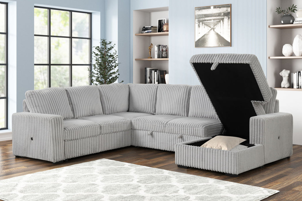 Divine - Sectional - Gray