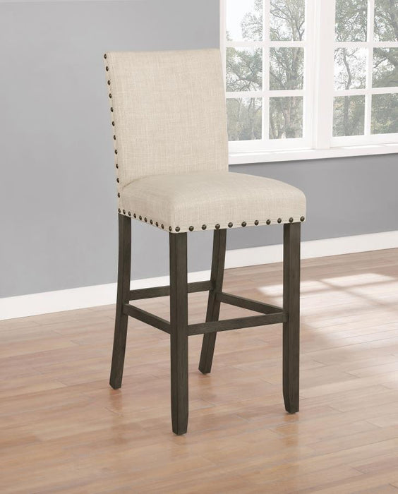 Ralland - Upholstered Bar Stools With Nailhead Trim (Set of 2)