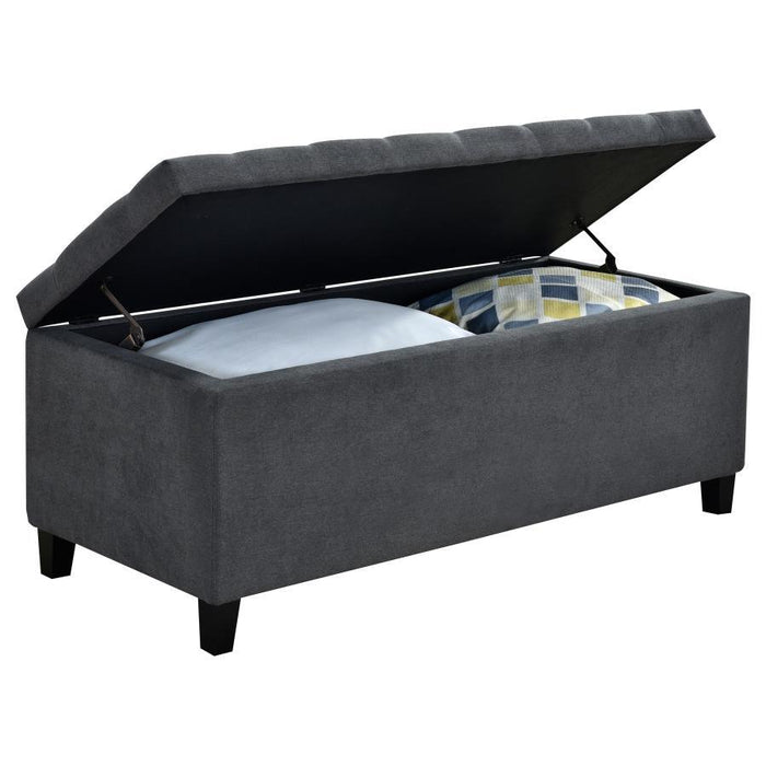 Samir - Lift Top Storage Bench - Charcoal