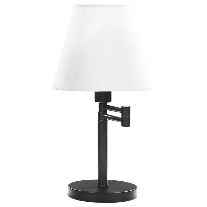 Colombe - Rotatable Frame Table Lamp - Off White And Matte Black