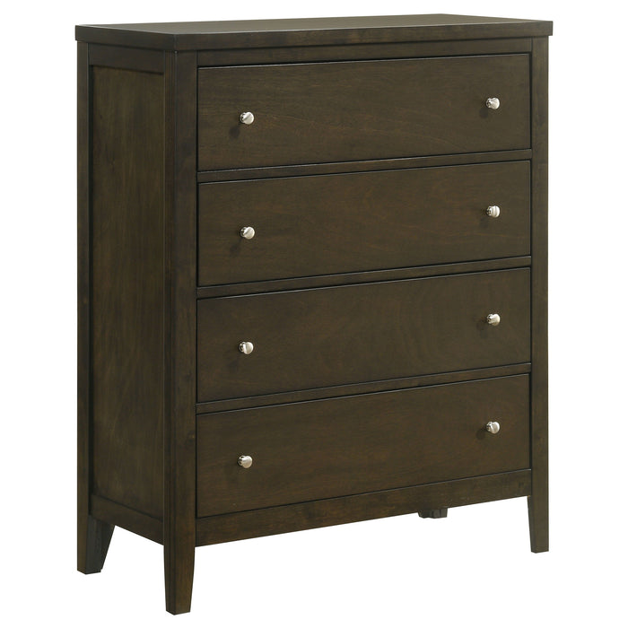 Wilkes - 5-Drawer Chest Of Drawers - Dark Cocoa