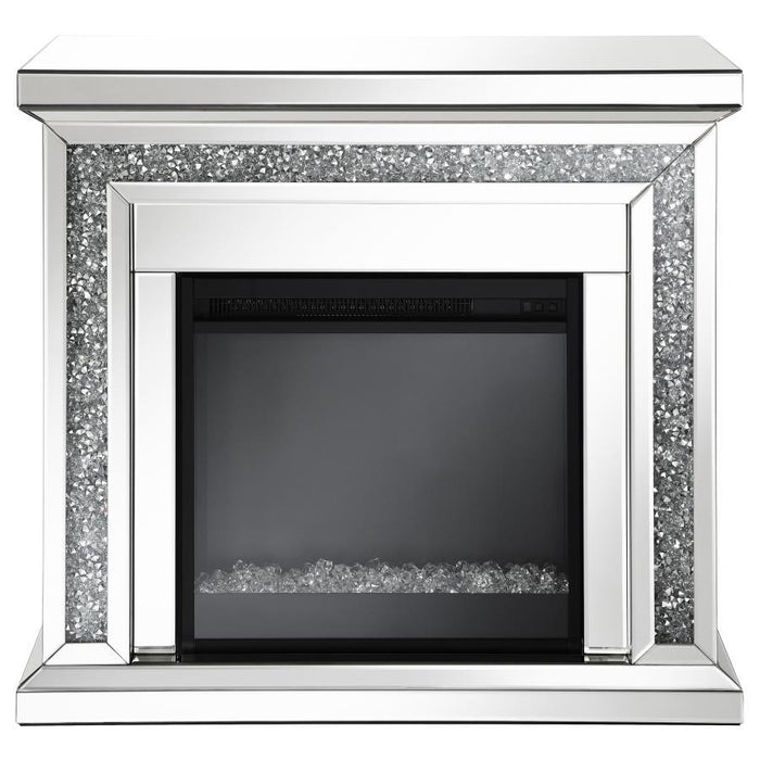 Lorelai - Rectangular Freestanding Fireplace - Mirror