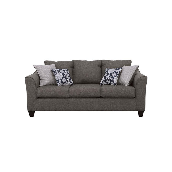 Salizar - Flared Arm Sofa - Gray