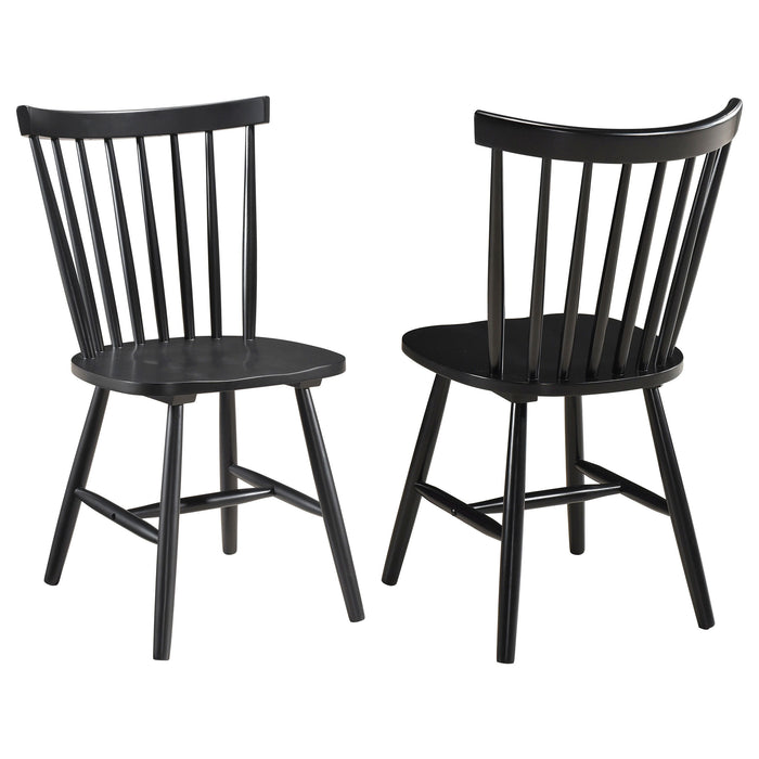 Hollyoak - Windsor Spindle Back Dining Side Chairs (Set Of 2) - Black