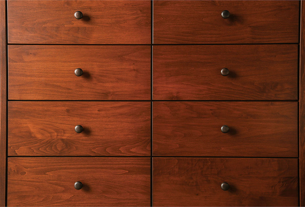 Keizer - 8 Drawer Chest - Dark Cherry