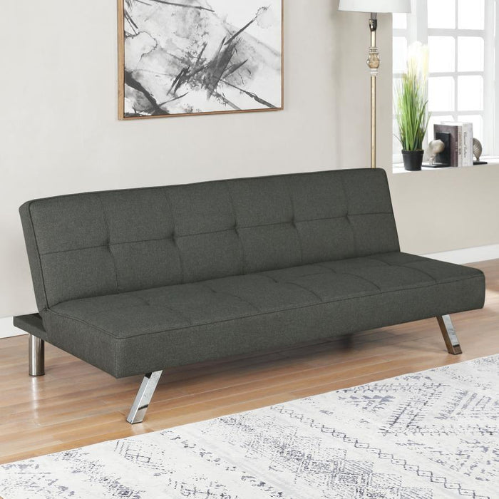 Joel - Upholstered Tufted Convertible Sofa Bed