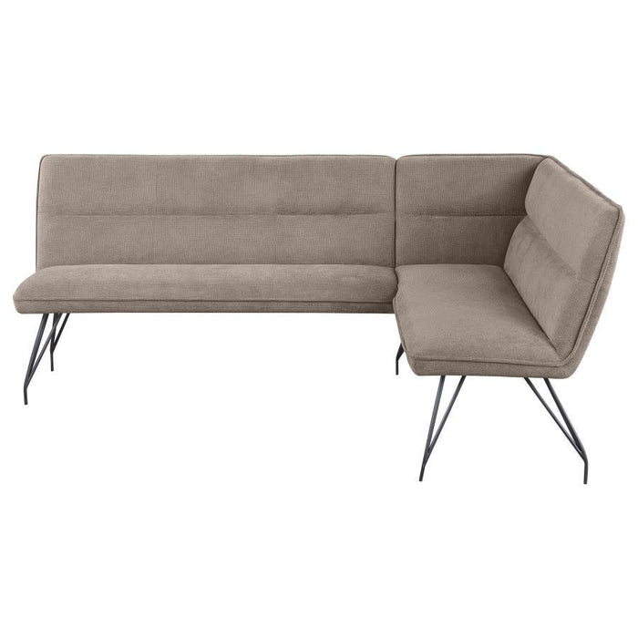 Dodson - Fabric Upholstered L-Shaped Nook Dining Bench