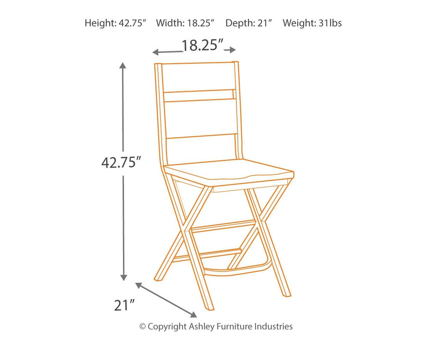 Kavara - Medium Brown - Barstool (Set of 2)