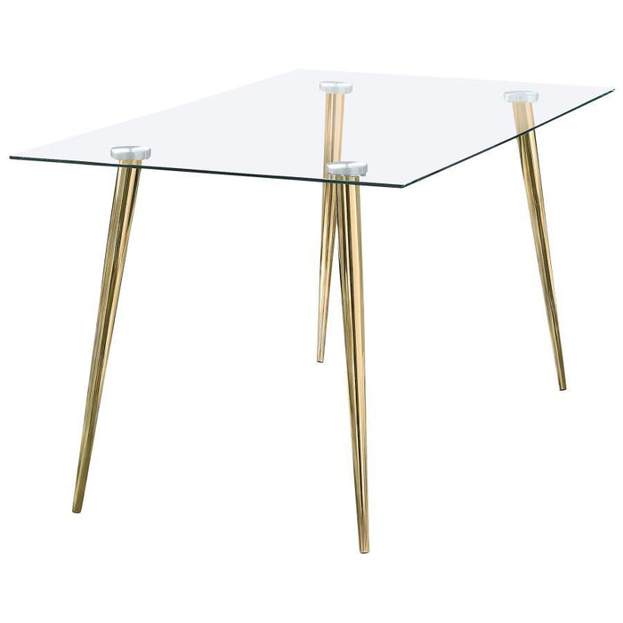 Gilman - Rectangle Glass Top Dining Table