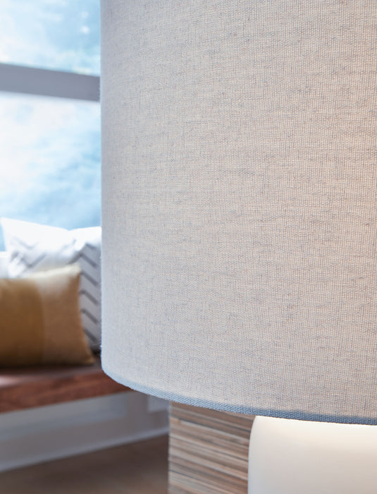 Lemrich - White - Ceramic Table Lamp