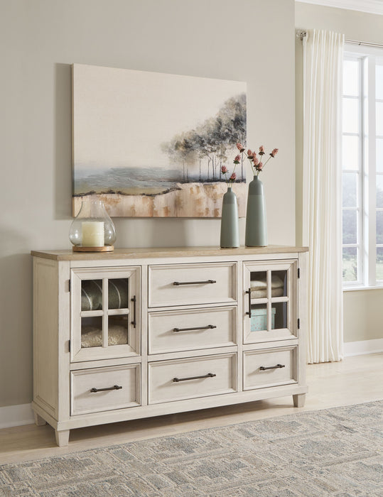 Shaybrock - Antique White / Brown - Dresser