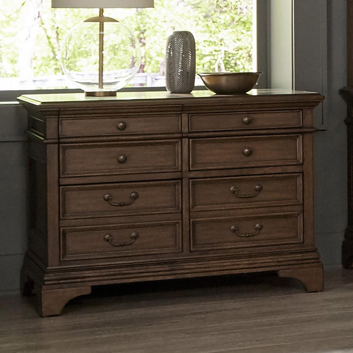 Hartshill - 5-Drawer File Cabinet - Burnished Oak