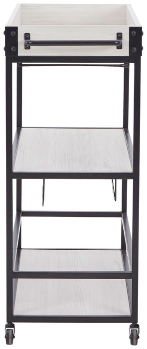 Bayflynn - White / Black - Bar Cart