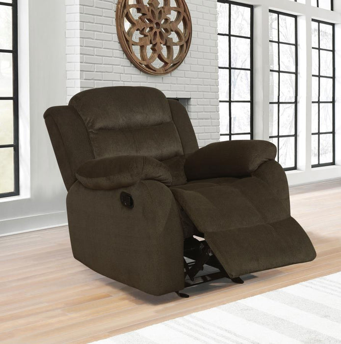 Rodman - Upholstered Glider Recliner - Chocolate