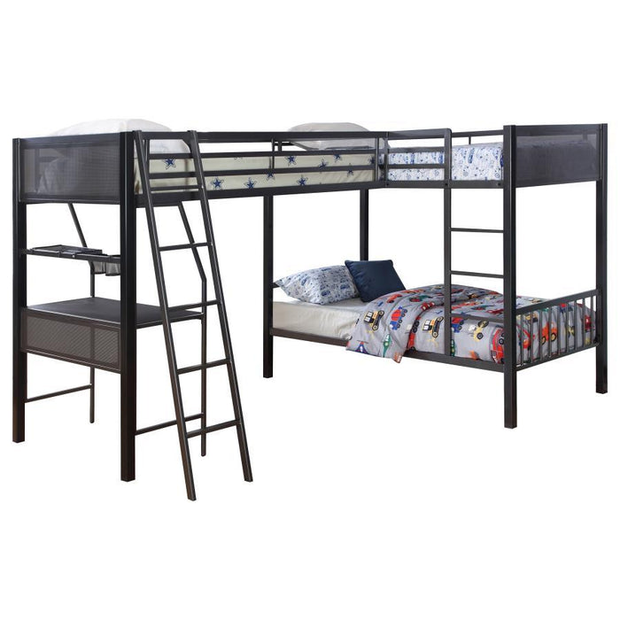 Meyers - Metal Bunk Bed With Loft