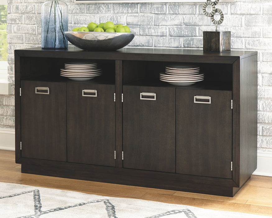 Hyndell - Dark Brown - Dining Room Server