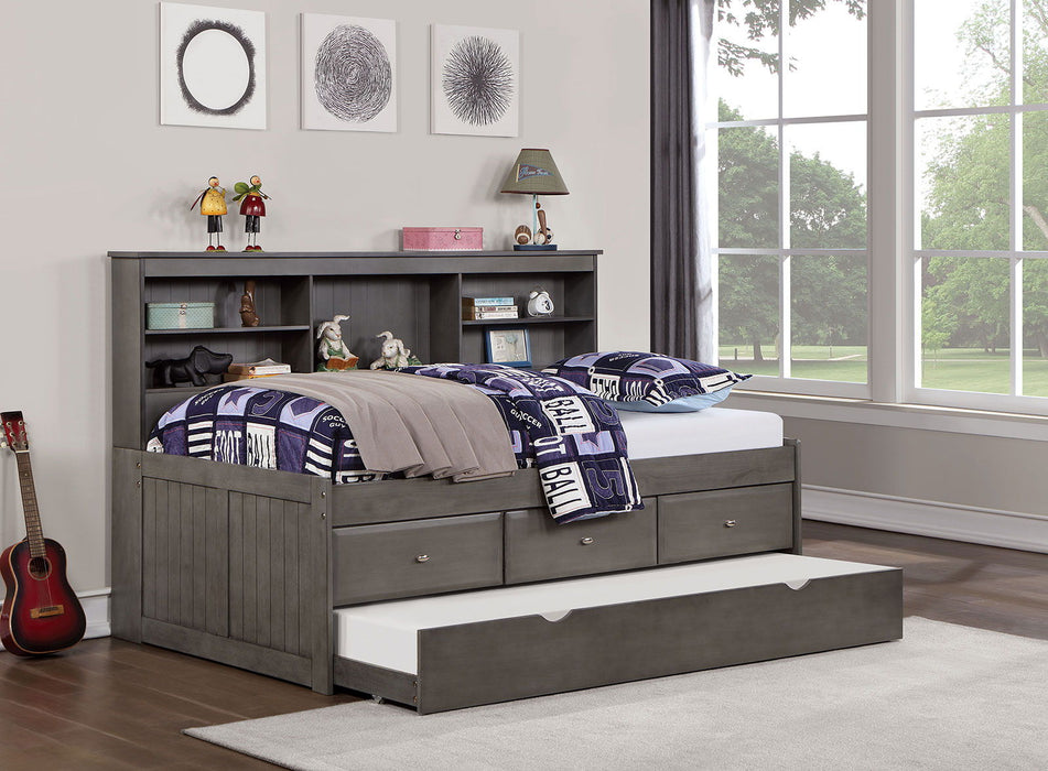 Tibalt - Full Daybed With Trundle - Dark Gray