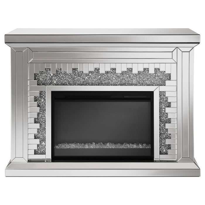 Gilmore - Rectangular Freestanding Fireplace - Mirror