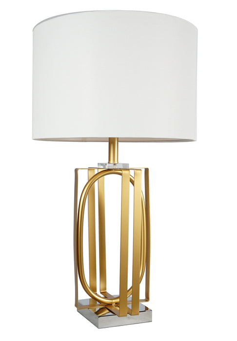 Table Lamp - Gold & White