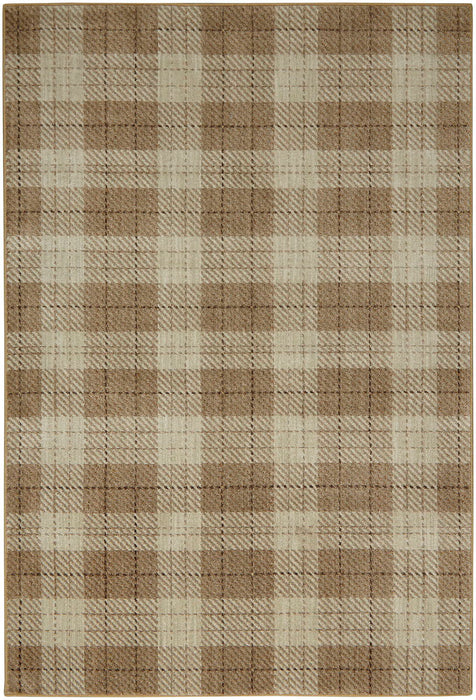 Kendrick - 5' x 7' Plaid Area Rug - Beige