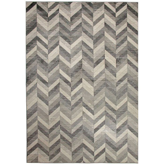 Mortsel - Area Rug - Gray Stripes