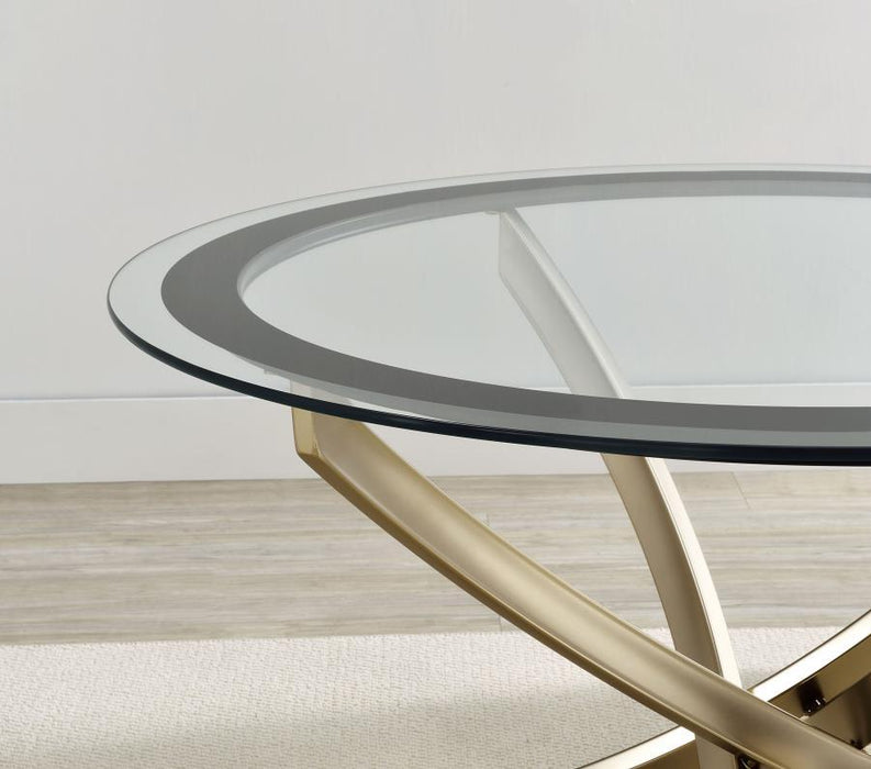 Brooke - Glass Top End Table