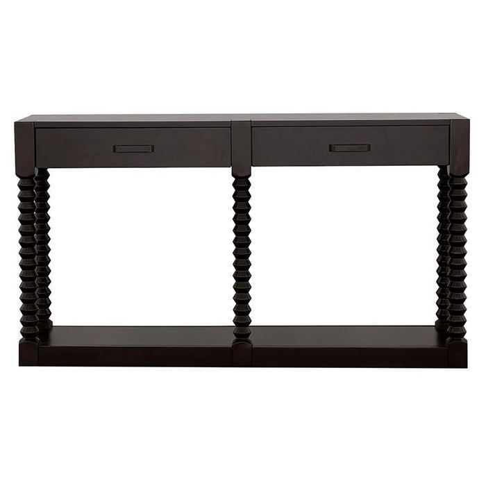 Meredith - 2-Drawer Sofa Table - Coffee Bean