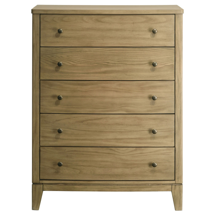 Granada - 5-Drawer Bedroom Chest Of Drawers - Natural Pine