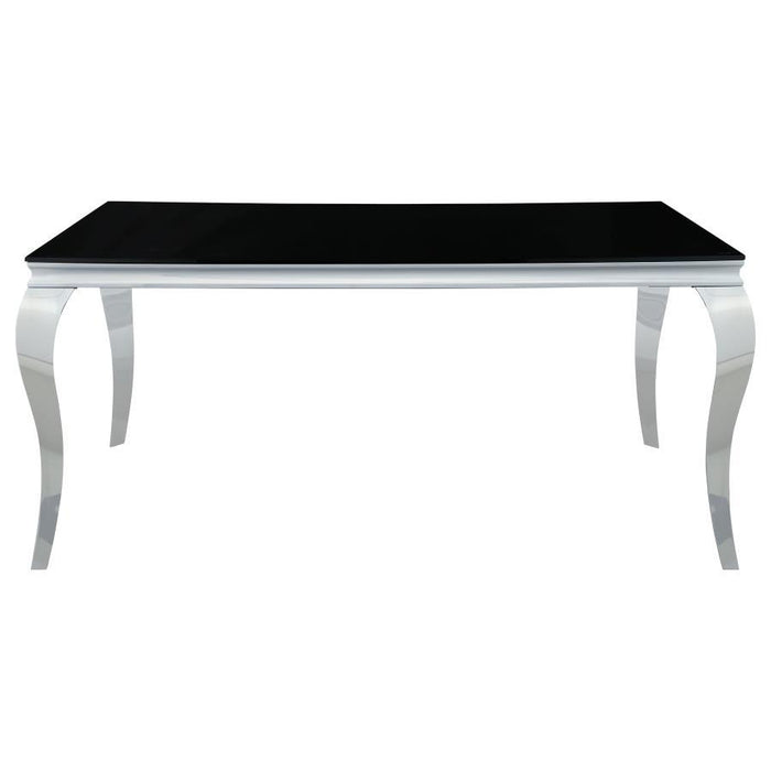 Carone - Rectangular Glass Top Dining Table