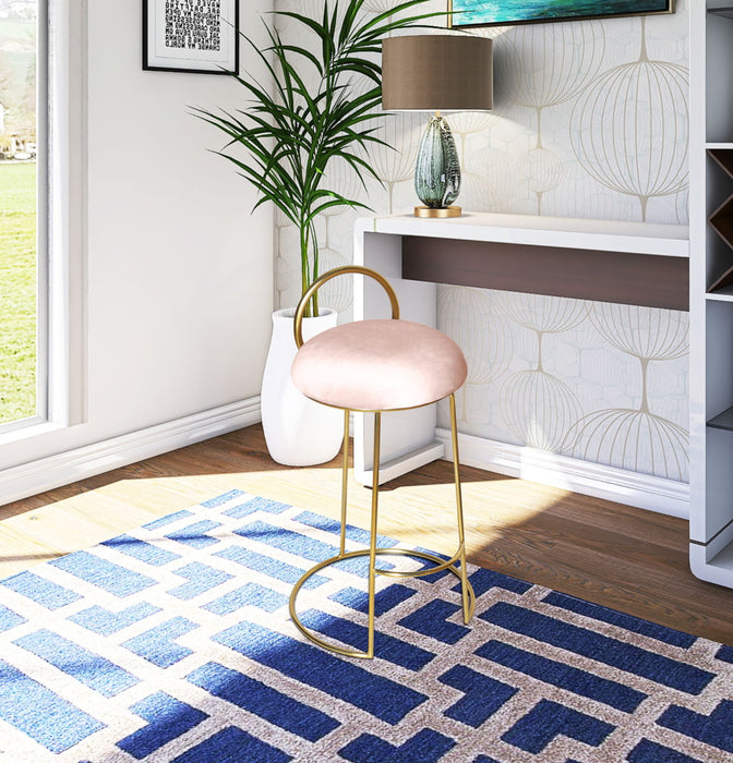 Ring - Counter Stool with Gold Legs