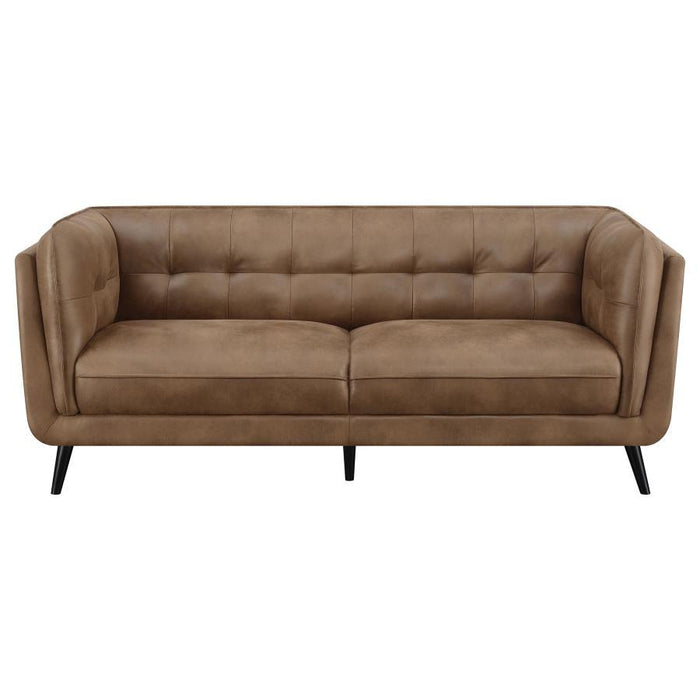 Thatcher - Upholstered Tuxedo Arm Sofa Set