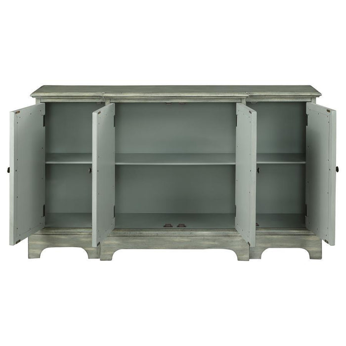 Erigeron - 4-Door Accent Cabinet - Gray