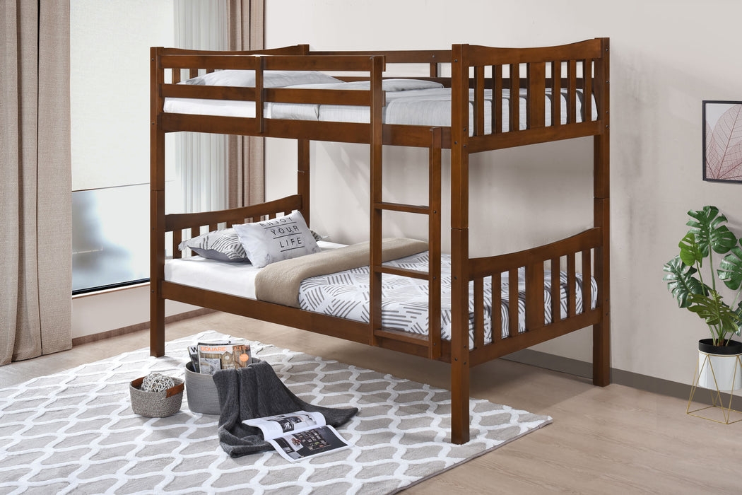 Caribou - Twin Over Twin Bunkbed - Dark Oak