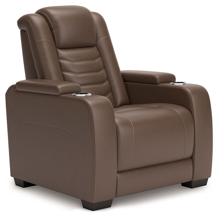 High Impact - Tobacco - Power Recliner / Adj Headrest