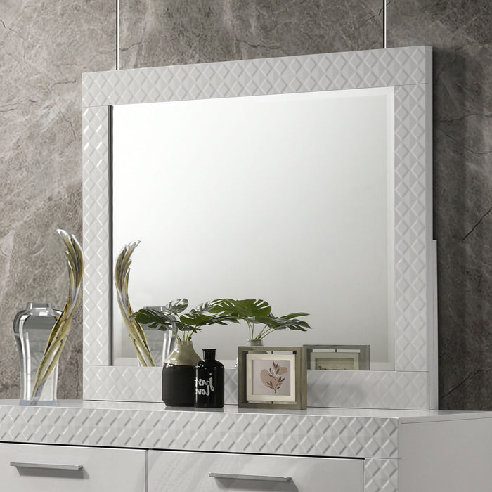 Ives - Dresser Mirror - White High Gloss