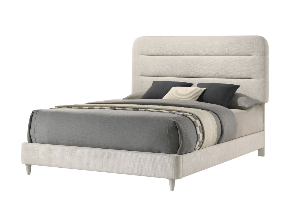 Nyomi - Upholstered King Bed - White