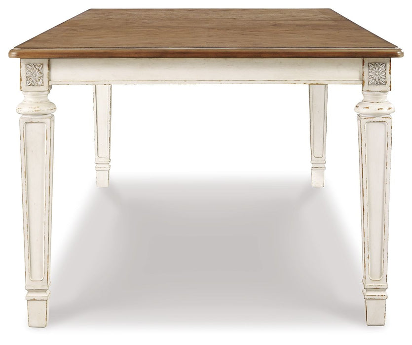 Realyn - Chipped White - Rectangular Dining Room Extension Table