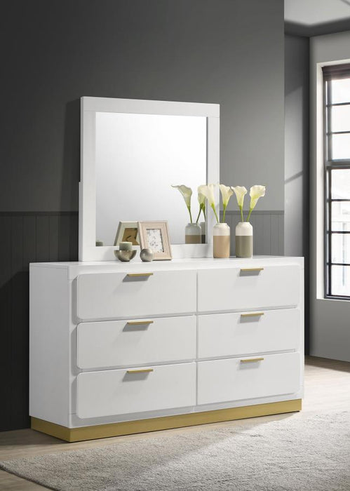 Caraway - 6-Drawer Bedroom Dresser With Mirror