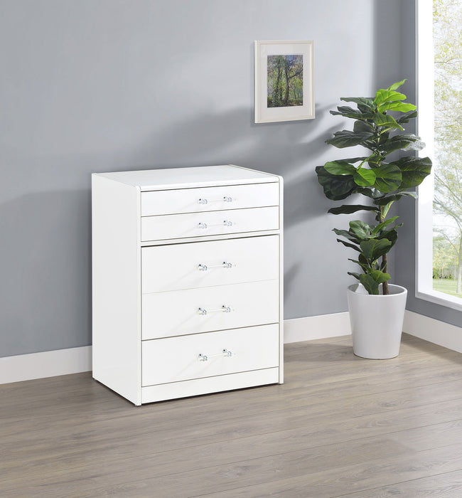 Danbury - 3-Drawer Makeup Vanity & Stool Set