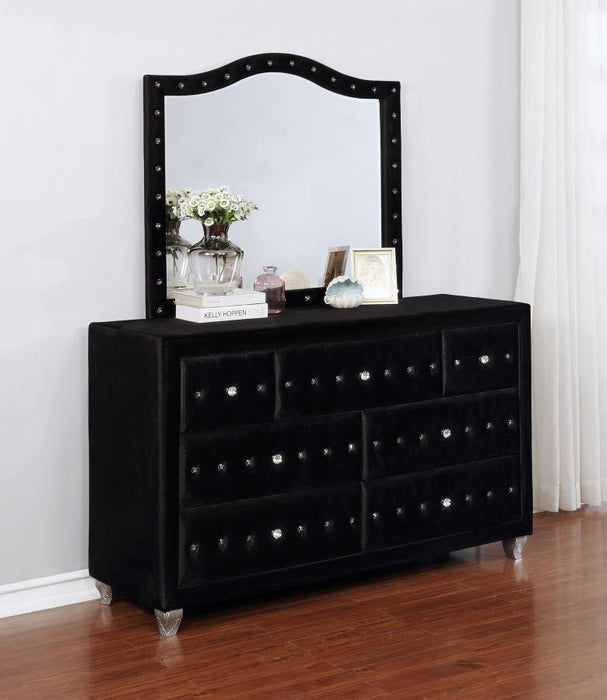 Deanna - 7-Drawer Rectangular Dresser With Mirror