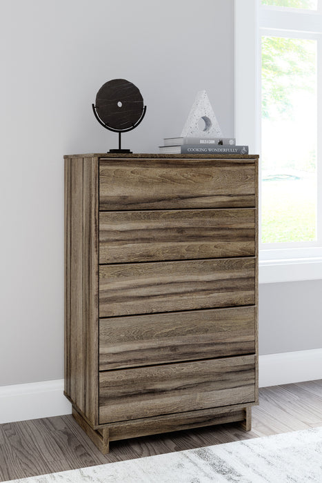 Shallifer - Brown - Five Drawer Chest