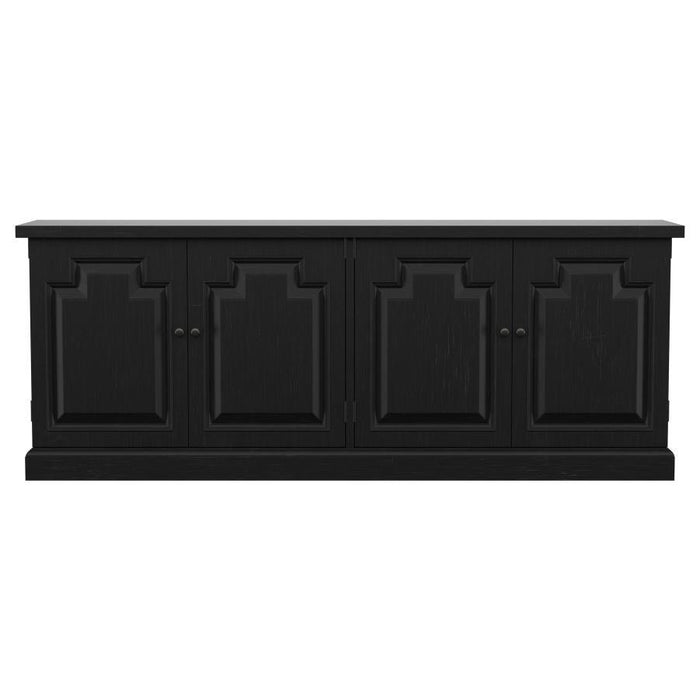 Florence - 4-Door Dining Sideboard Buffet Cabinet - Antique Black