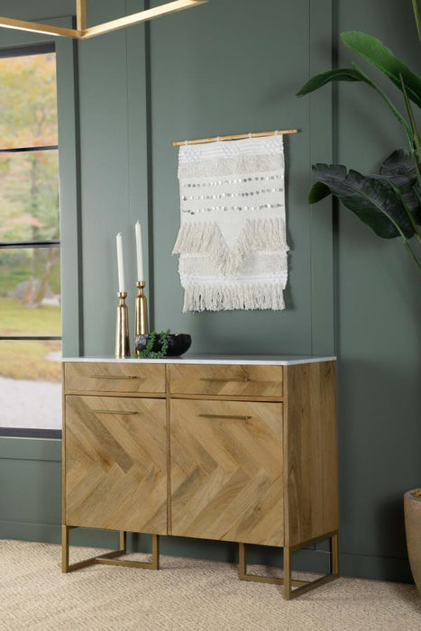 Keaton - Accent Cabinet With Geometric Patterrn