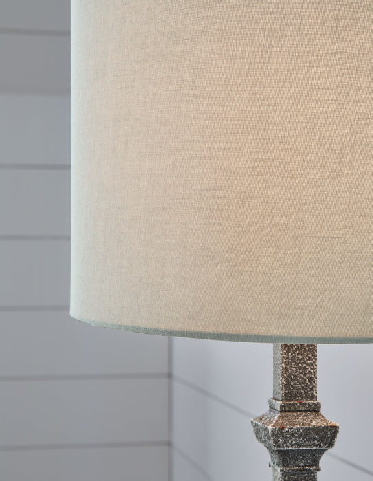 Oralieville - Distressed Gray - Poly Accent Lamp