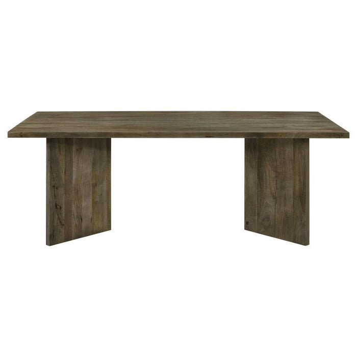 Tyler - Rectangular Double V-Leg Dining Table - Mango Brown