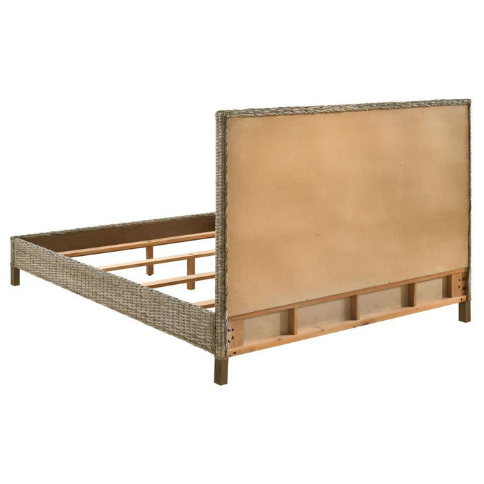 Zyla - Woven Rattan Panel Bed Kubu