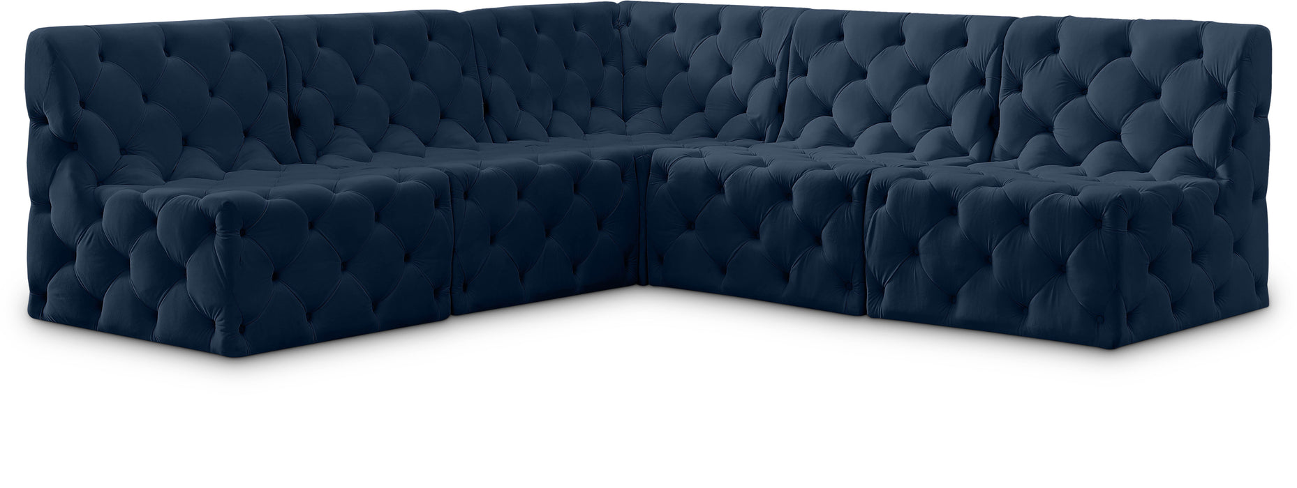 Tuft - Modular Sectional 5 Piece - Navy - Modern & Contemporary